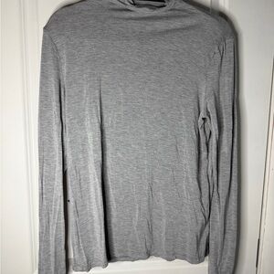 H&M Women's Light Gray Long Sleeve Tee